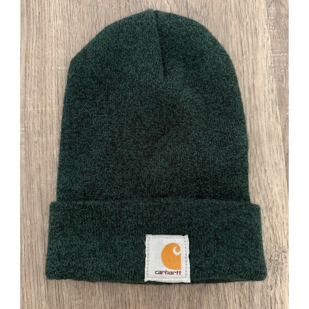 Carhartt A18 Dark Green Watch Hat Beanie One Size S20 2020 Logo Patch